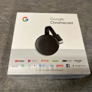 Google Chromecast - Streaming Device with HDMI cable